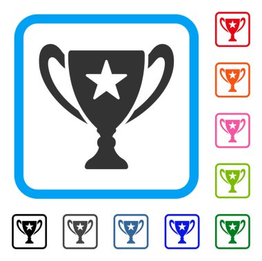 Trophy Kupası simgesi çerçeveli