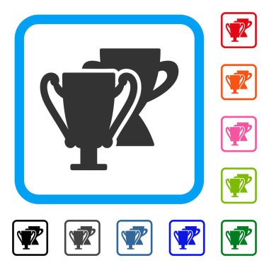 Kupa bardak simgesi çerçeveli