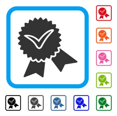 Doğrulama mühür simgesi çerçeveli