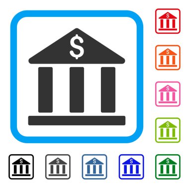Banka Binası simgesi çerçeveli