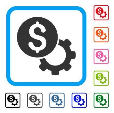 Geliştirme maliyeti simgesi çerçeveli