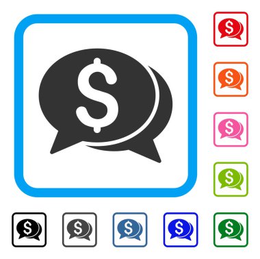 Mali sohbet simgesi çerçeveli