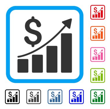 Mali rapor simgesi çerçeveli