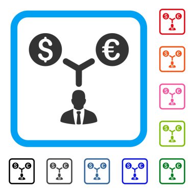 Uluslararası Para Birimi Yöneticisi simgesini çerçeveli