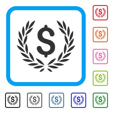 Simge defne banka amblemi çerçeveli