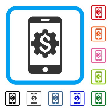 Mobil banka kurulumu simge çerçeveli