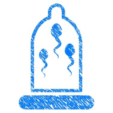 Sperm önleme prezervatif Grunge simgesi