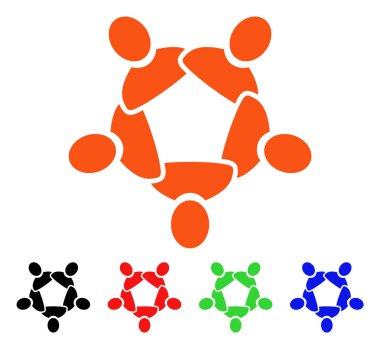 İşbirliği vektör simgesi