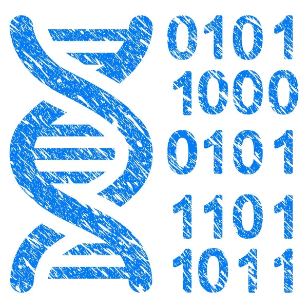 Genome Grunge Icon — Stock Vector