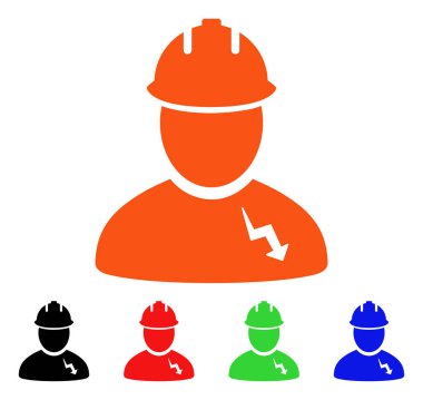 Elektrikçi vektör simgesi