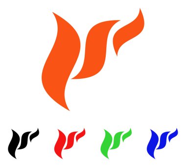 Flora soyutlama vektör simgesi