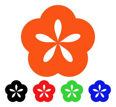 çiçek vektör simgesi