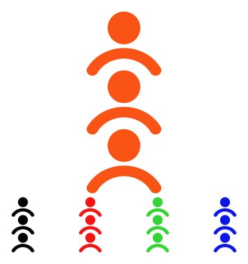 Adam sıra vektör simgesi