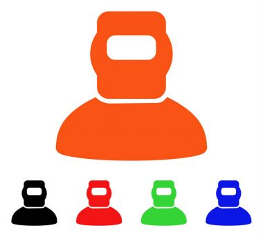 Kaynakçı vektör simgesi