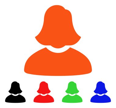 kadın vektör simgesi