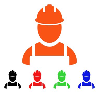 İşçi vektör simgesi