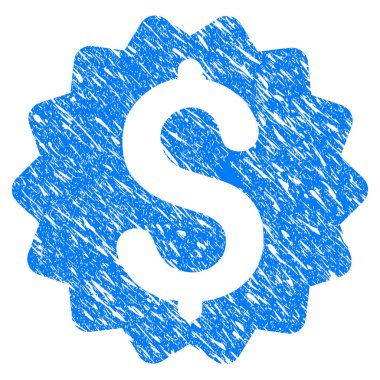 Finansal ödül mühür Grunge simgesi