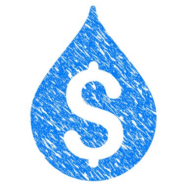 Para damla Grunge simgesi