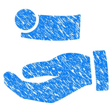 Nakit ödeme el Grunge simgesi