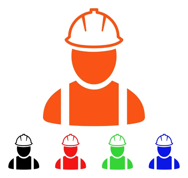 Worker Vector Icon — Stock Vector