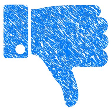 Başparmak aşağı Grunge simgesi başarısız