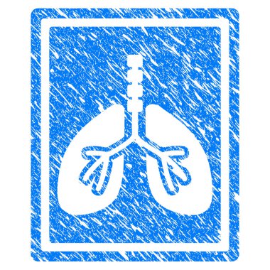 Akciğer Fluorography Grunge simgesi