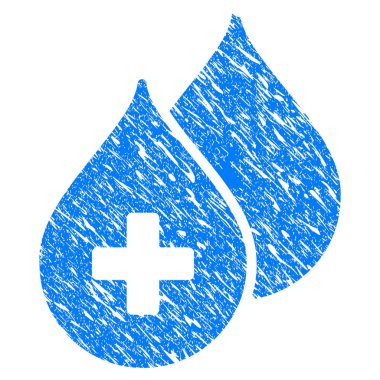 Tıbbi damla Grunge simgesi