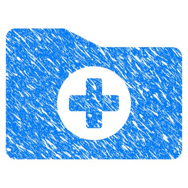 Tıbbi klasör Grunge simgesi