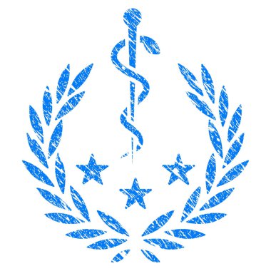 Tıbbi defne çelengi Grunge simgesi