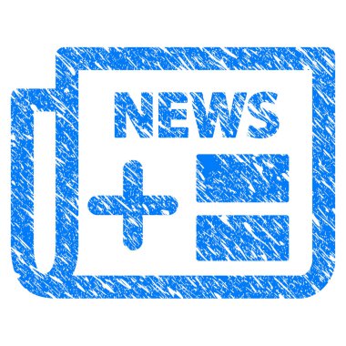 Tıp gazete Grunge simgesi