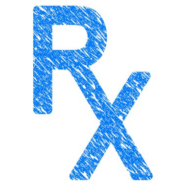 RX sağlık sembol Grunge simgesi