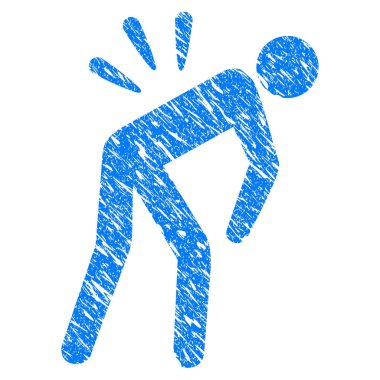 Siyatik bel ağrısı Grunge simgesi