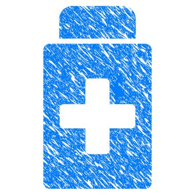 Tedavi şişe Grunge simgesi