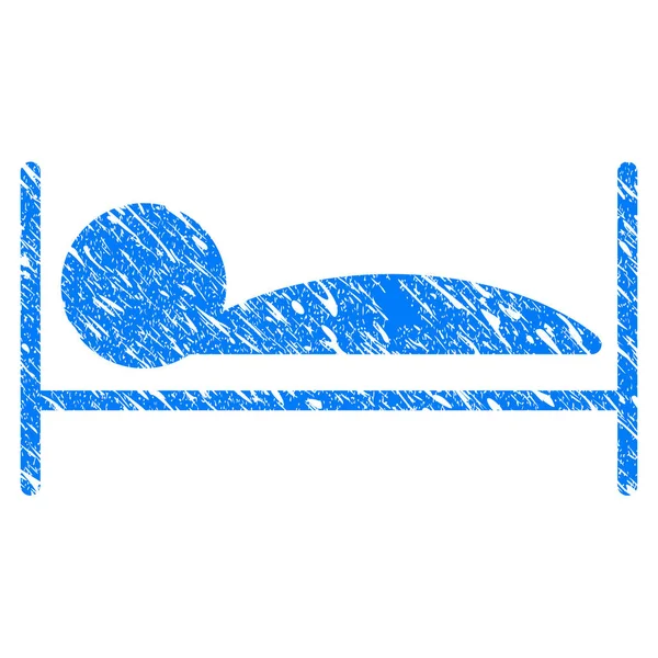 Pacientovi spánek Grunge ikona — Stockový vektor
