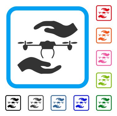 Airdrone eller simgesini çerçeveli