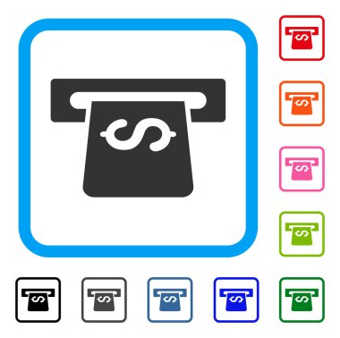 ATM simgesi çerçeveli