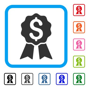 Ödülü bankacılık simgesi çerçeveli