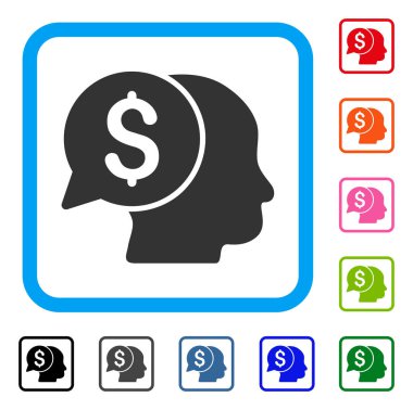 İş fikri simgesi çerçeveli