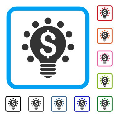 İş Patent ampul simgesi çerçeveli