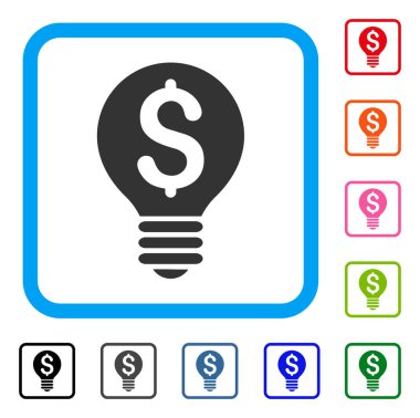 İş Patent ampul simgesi çerçeveli