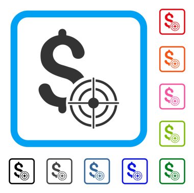 İş hedef simgesini çerçeveli