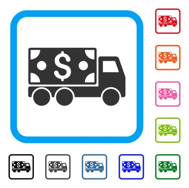 Nakit teslimat simgesi çerçeveli