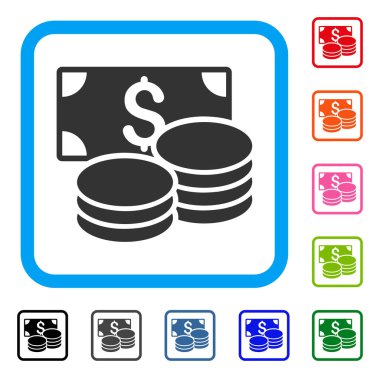 Para simgesi çerçeveli