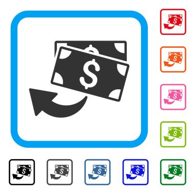 Cashback simgesi çerçeveli