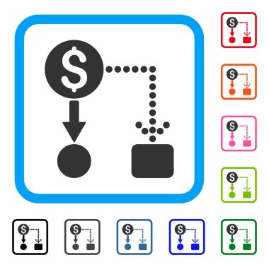 Nakit akışı simgesi çerçeveli