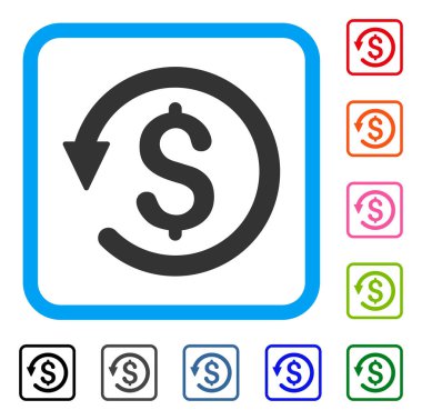 Ters ibraz simgesi çerçeveli