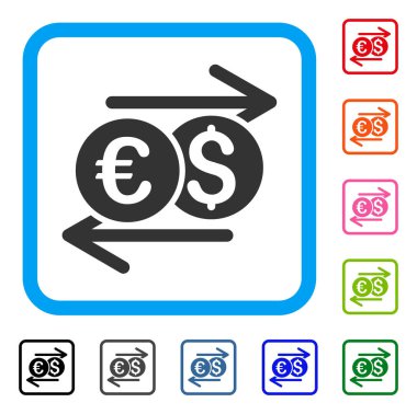 Döviz Alım Satım simgesi çerçeveli