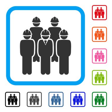 Geliştirici personel simge çerçeveli