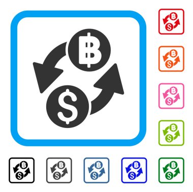 Dolar Baht Döviz simgesi çerçeveli