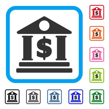 Doları banka simgesi çerçeveli